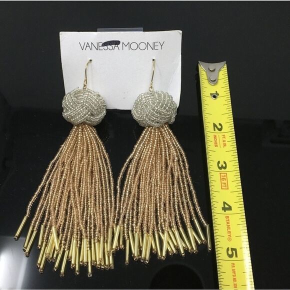 New Vanessa Mooney Beaded Drop Earrings (G1) - Picture 2 of 3